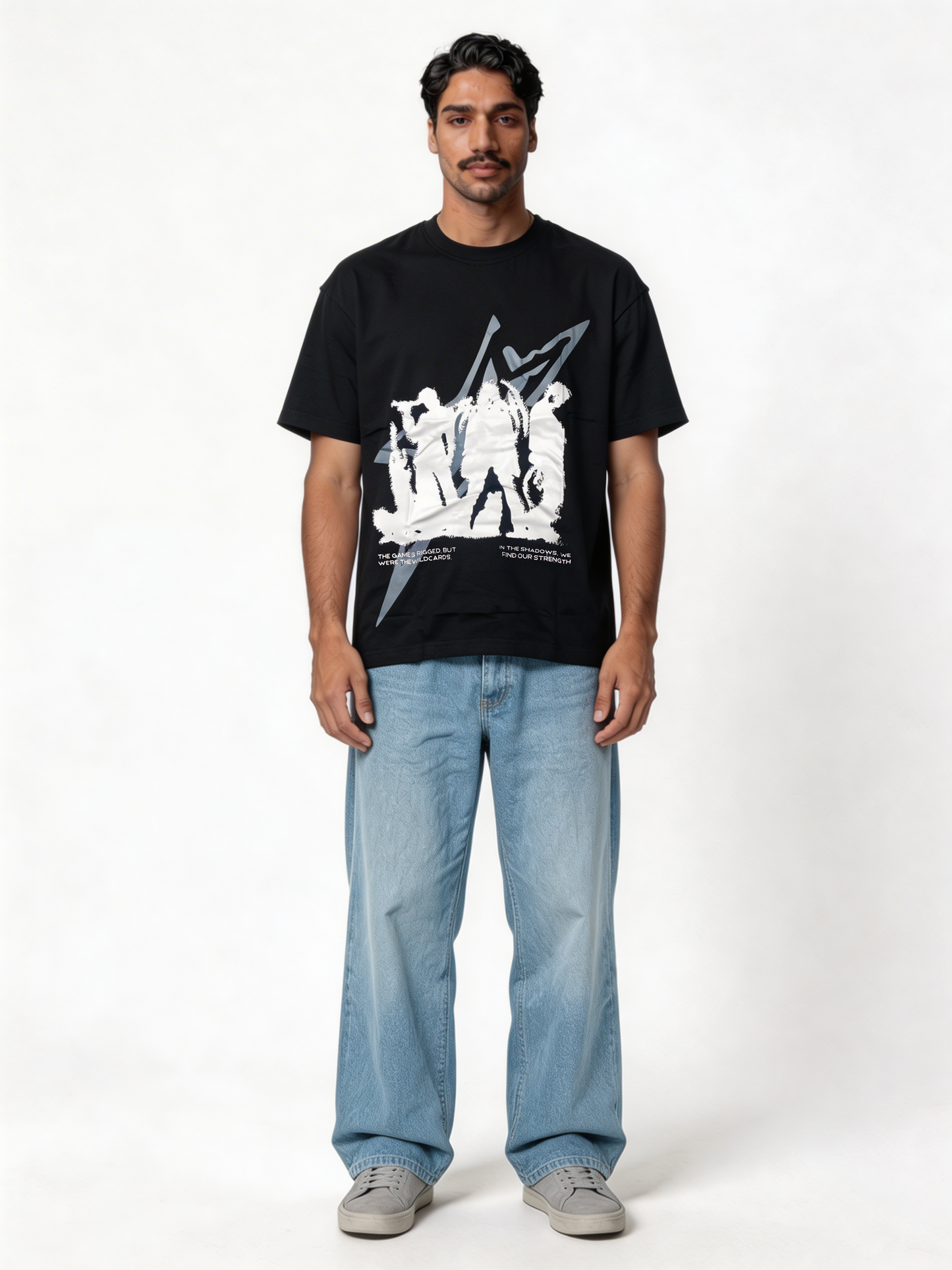 Boxy Heavyweight Cotton Graphic T-Shirt - vinci