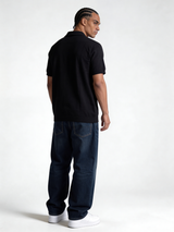 Relaxed-Fit Fine-Knit Cotton Polo - void