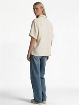 Boxy Textured Seersucker Bowling Shirt - 1932