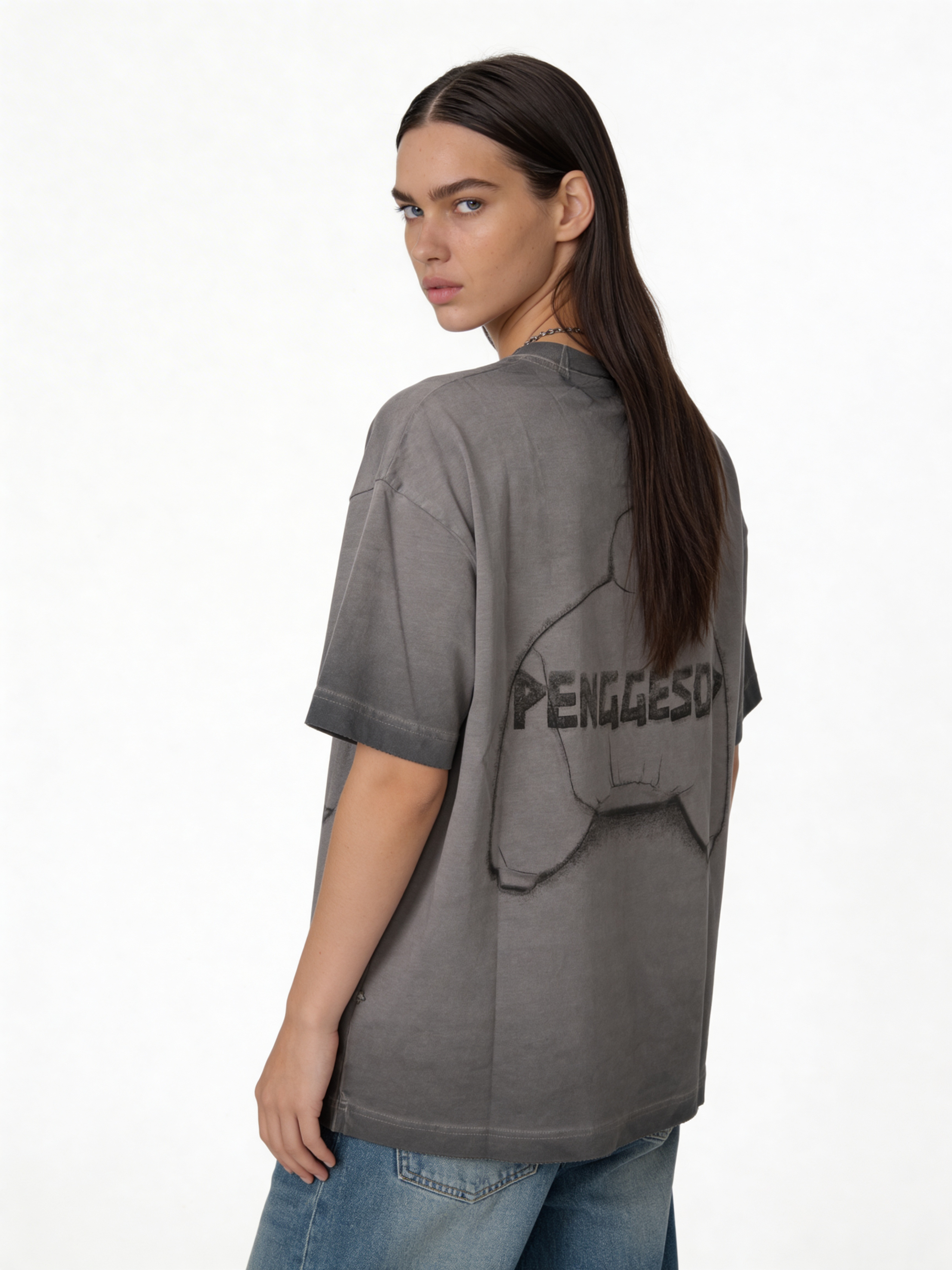 Boxy Washed Cotton Graphic T-Shirt - jex