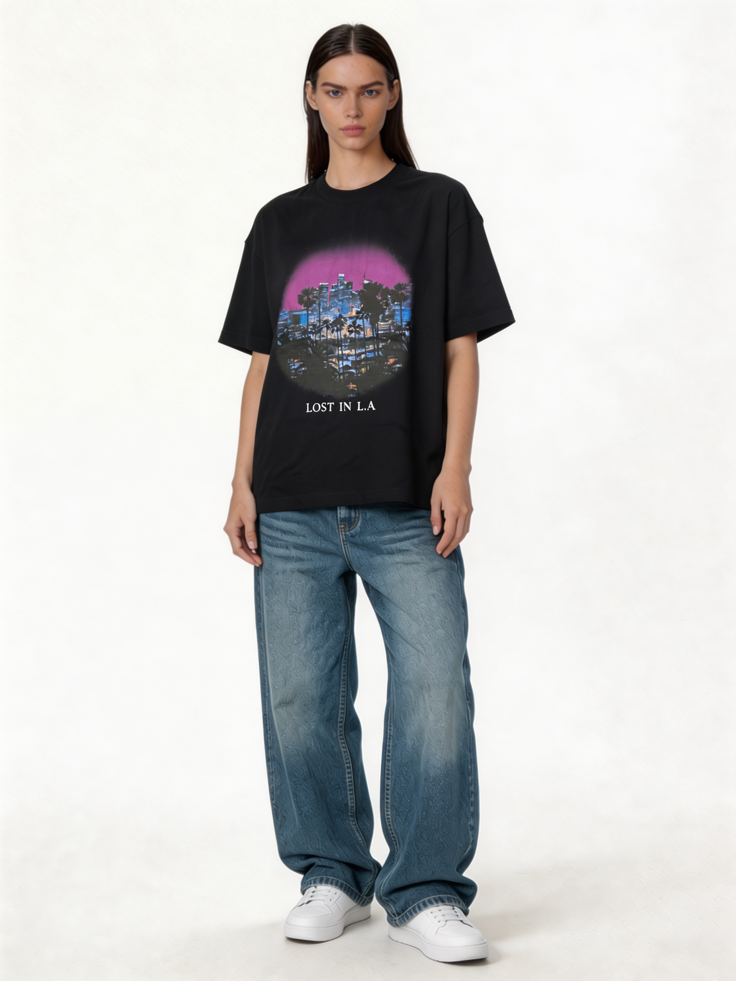 Boxy Heavyweight Cotton Graphic T-Shirt - jex