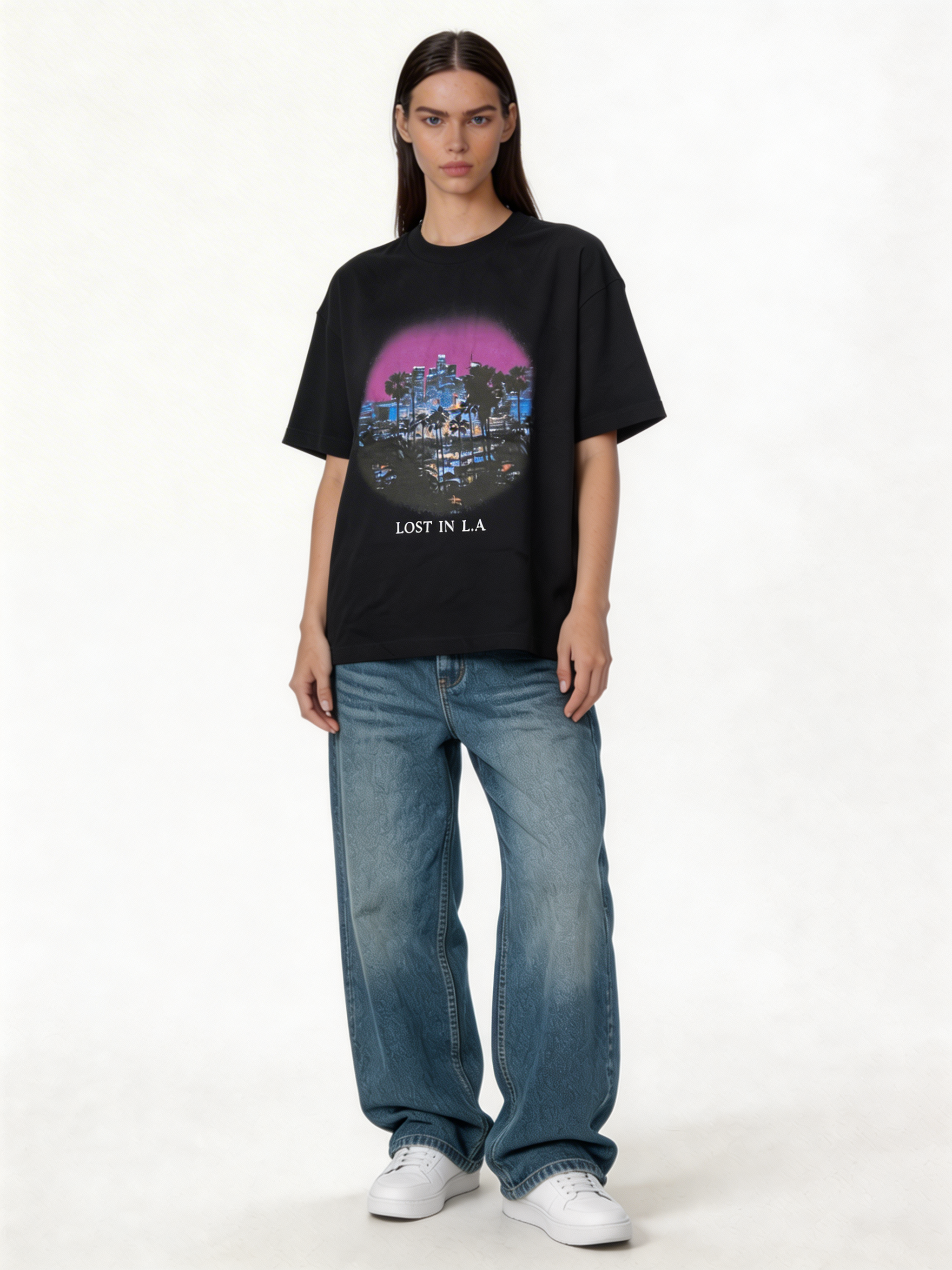 Boxy Heavyweight Cotton Graphic T-Shirt - jex
