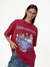 Boxy Heavyweight Cotton Graphic Tee - ink