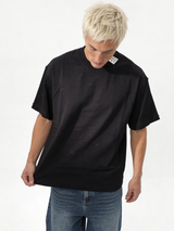 Boxy Heavyweight Cotton Essential T-Shirt - jex