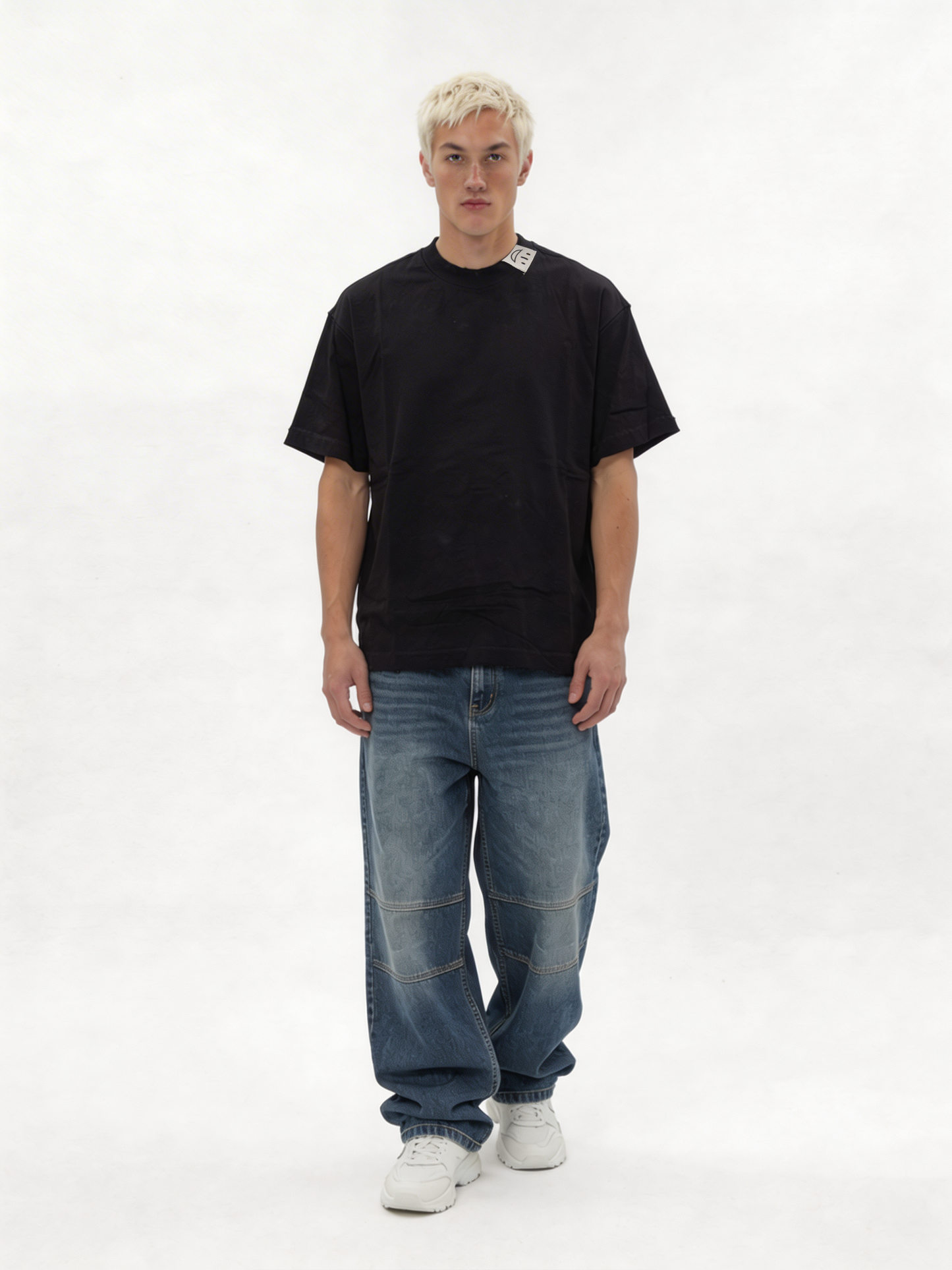 Boxy Heavyweight Cotton Essential T-Shirt - jex