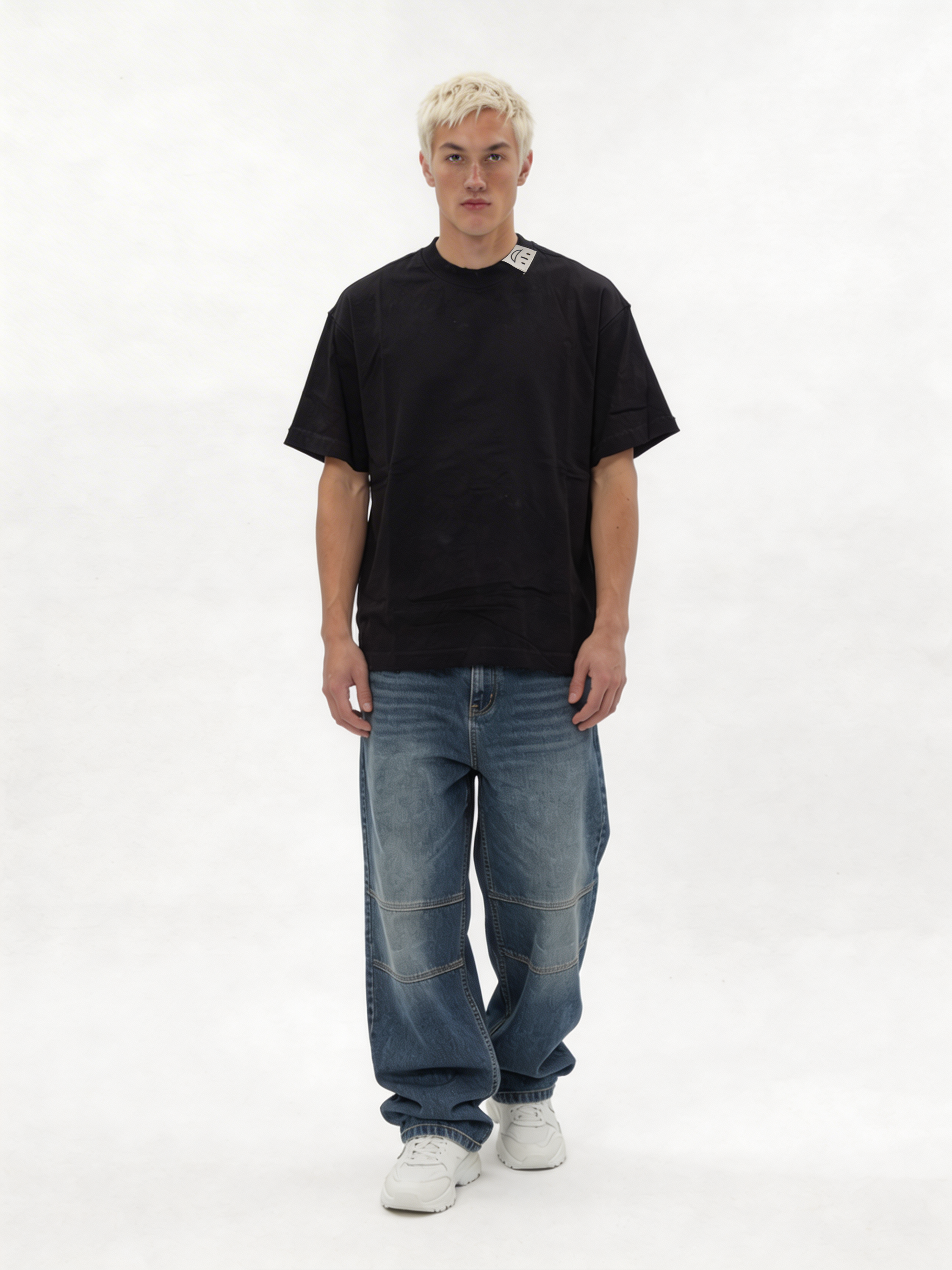 Boxy Heavyweight Cotton Essential T-Shirt - jex