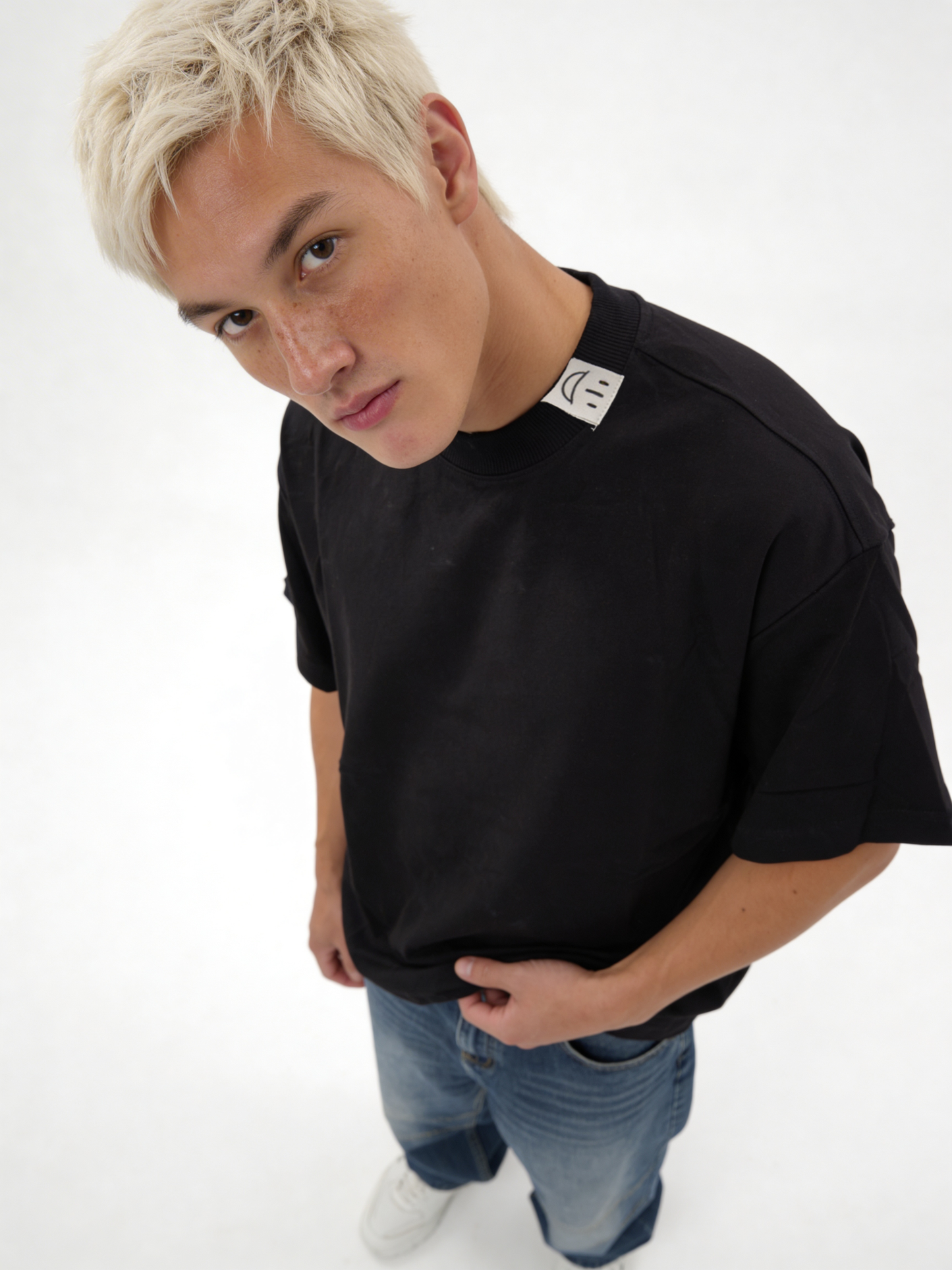 Boxy Heavyweight Cotton Essential T-Shirt - jex
