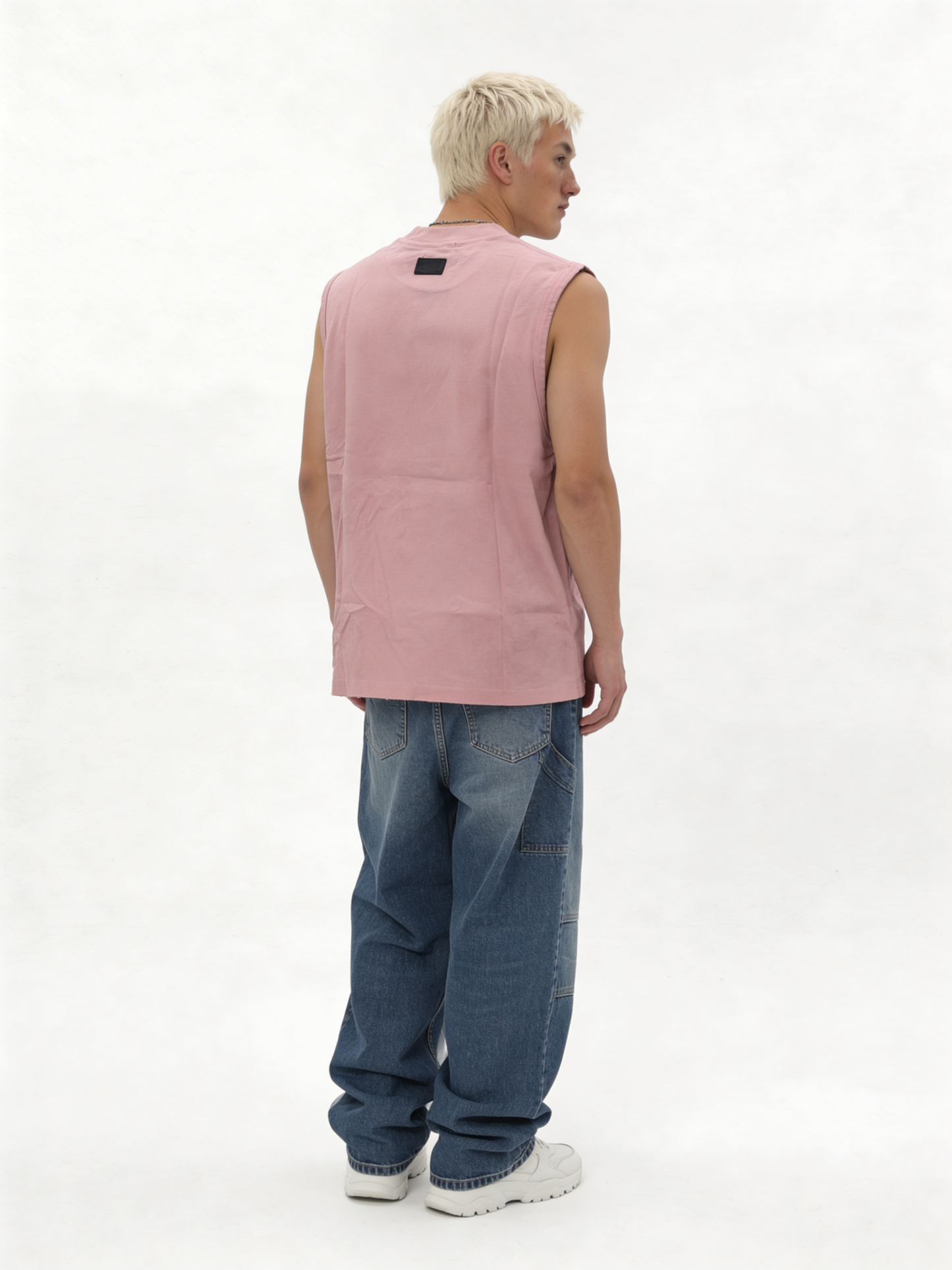 Boxy Heavyweight Cotton Graphic Muscle Tee - jex