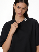 Boxy Heavyweight Cotton Essential T-Shirt - jex