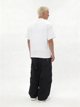 Relaxed Wide-Leg Technical Nylon Cargo Trousers - jex
