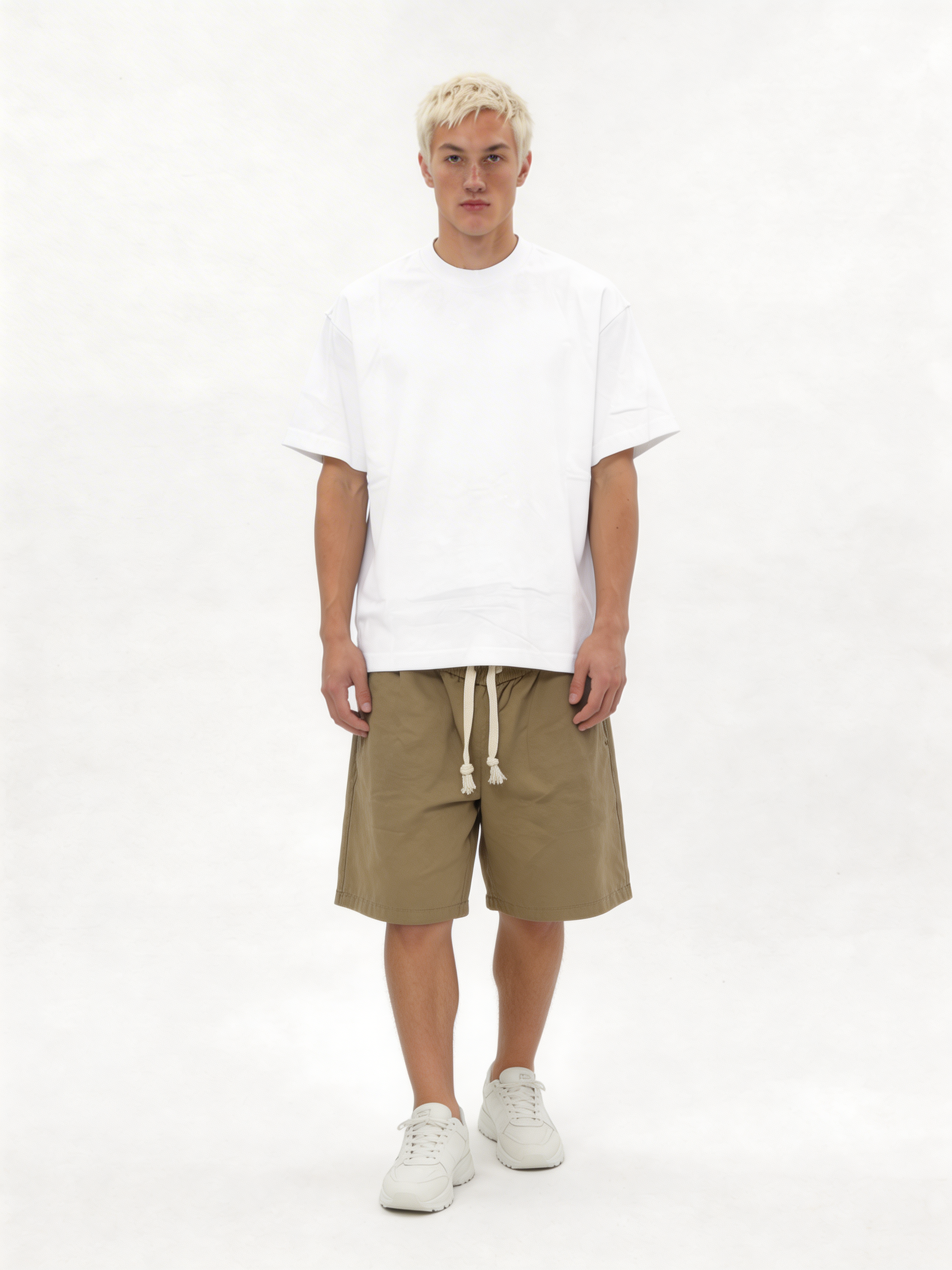 Relaxed Wide-Leg Cotton Twill Shorts - jex