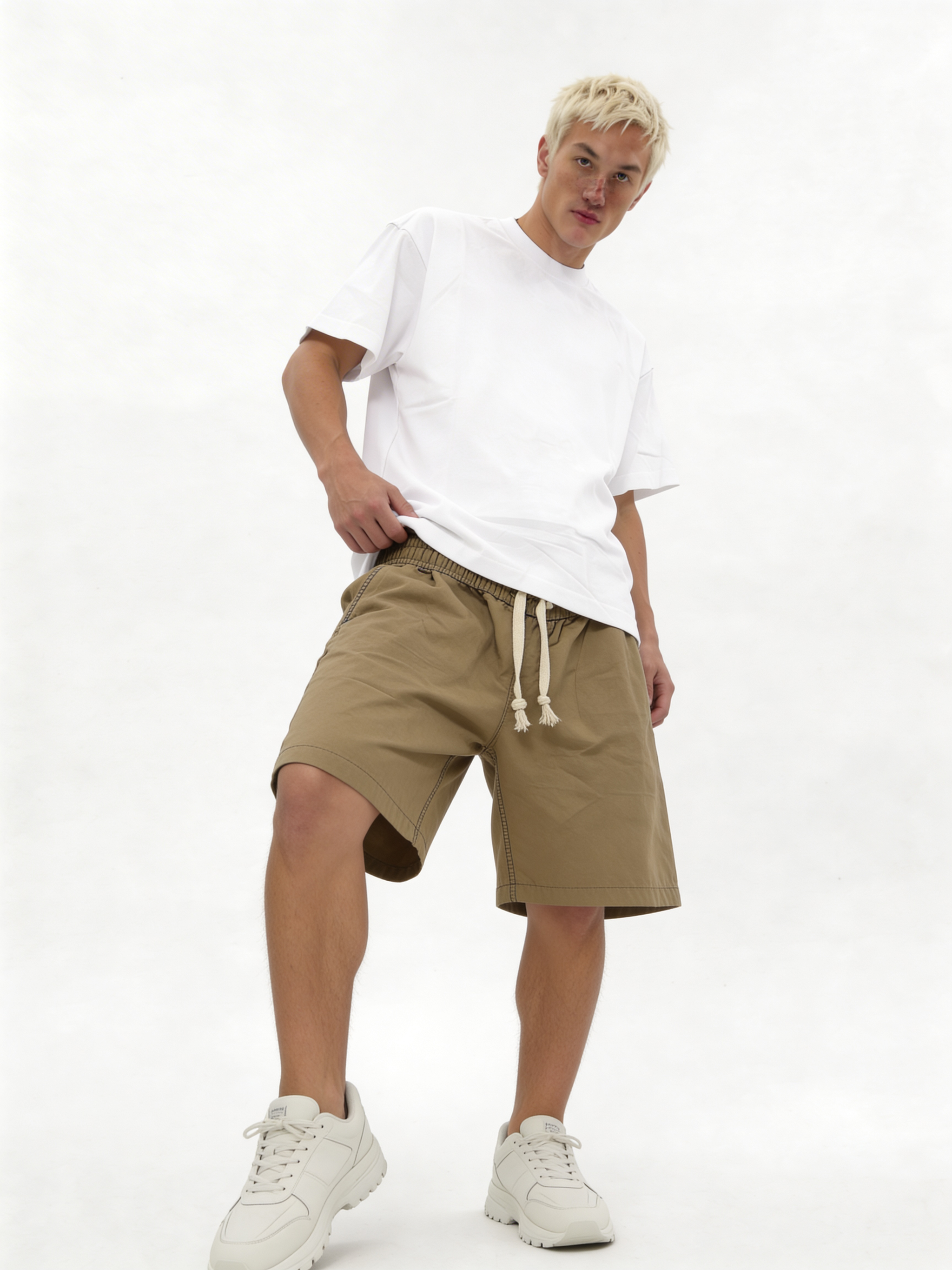 Relaxed Wide-Leg Cotton Twill Shorts - jex