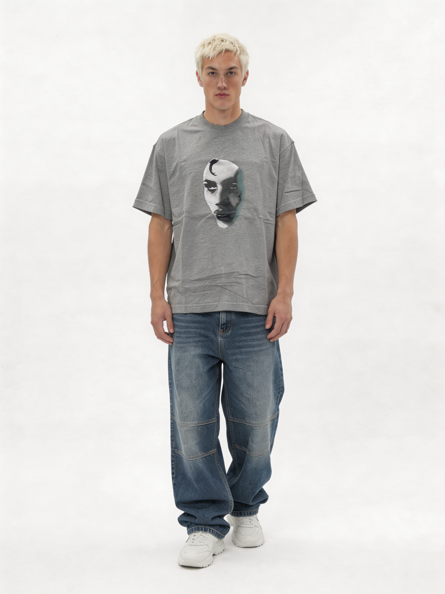 Boxy Heavyweight Cotton Graphic T-Shirt - jex
