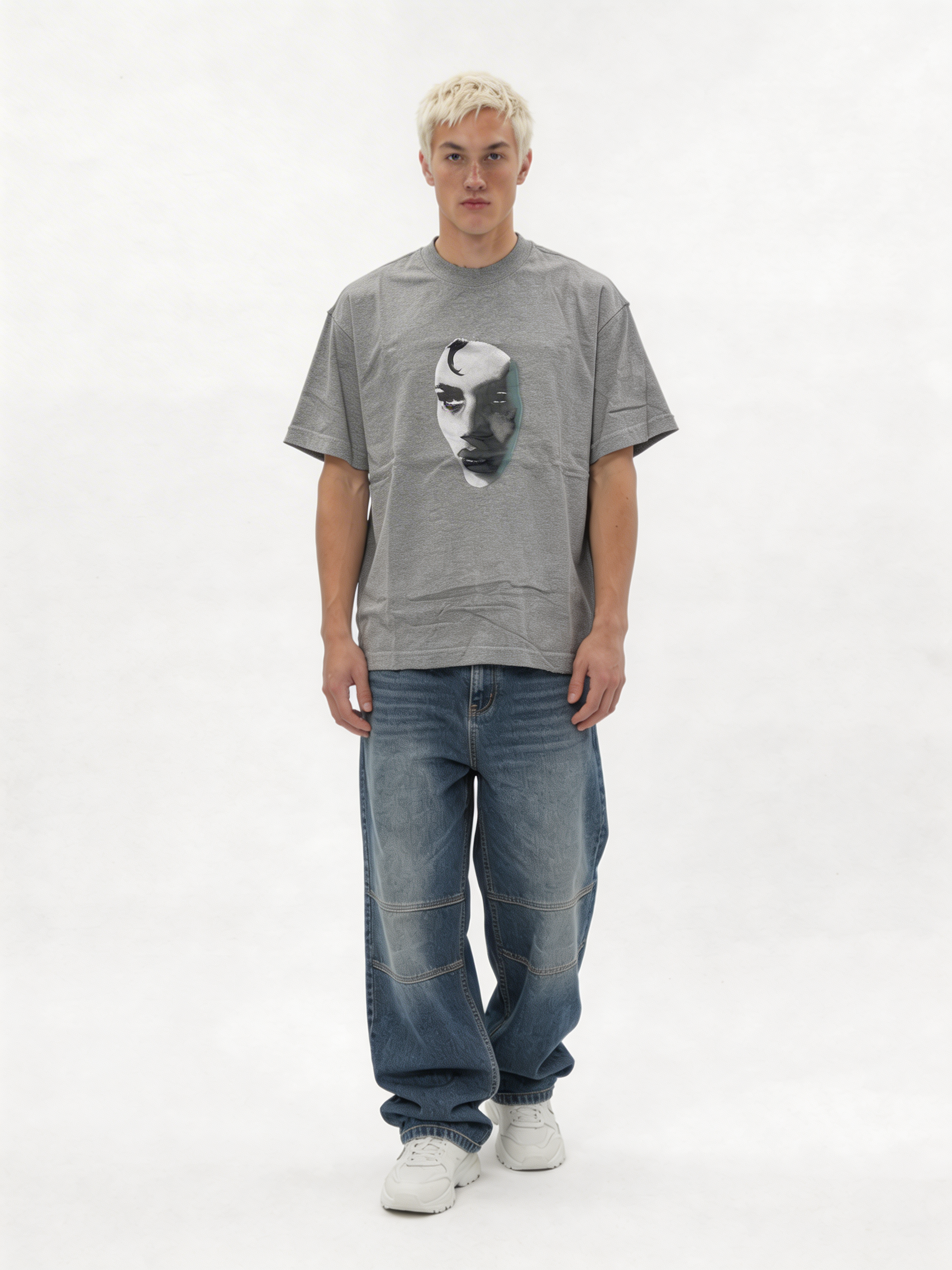 Boxy Heavyweight Cotton Graphic T-Shirt - jex