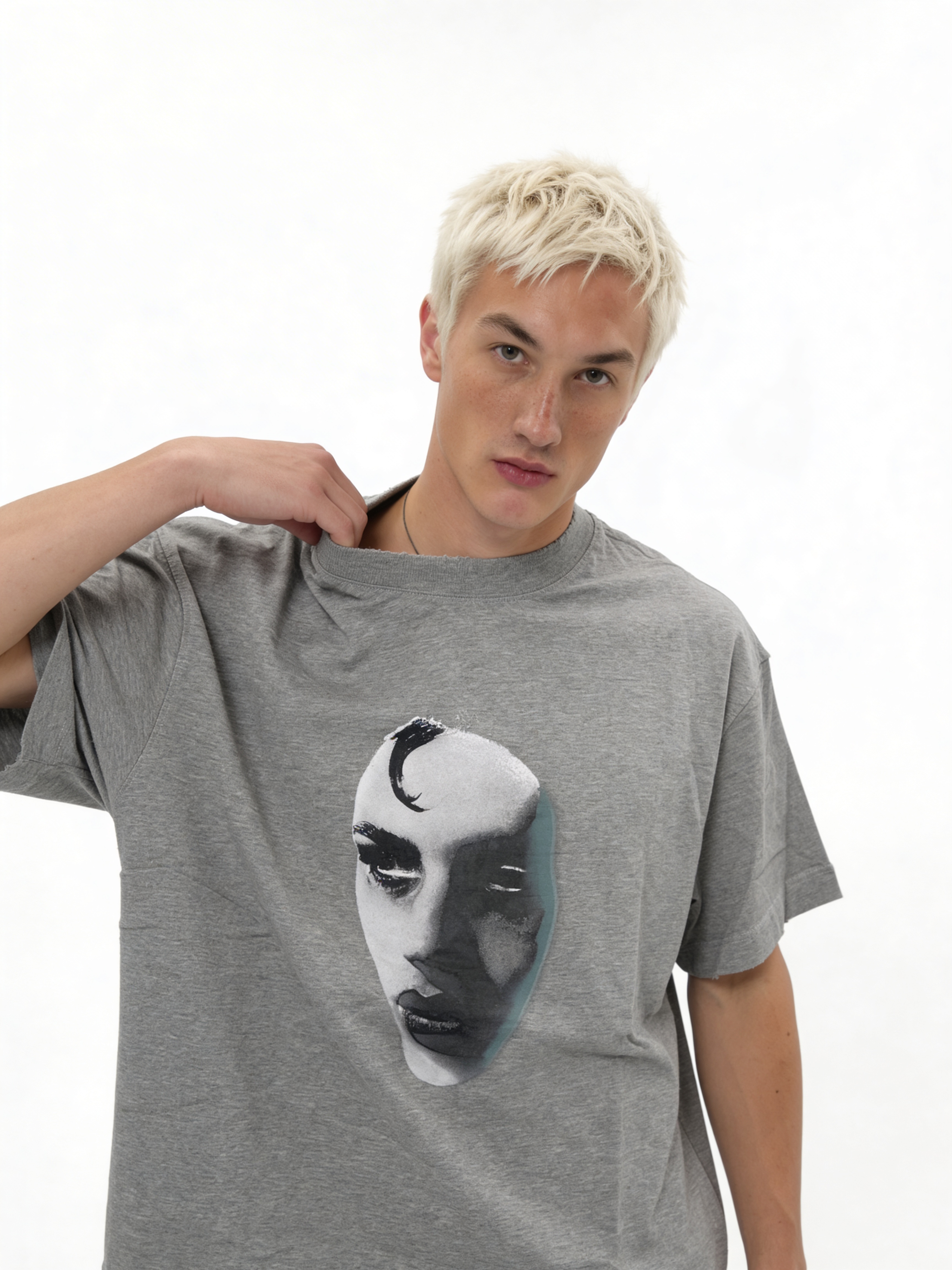 Boxy Heavyweight Cotton Graphic T-Shirt - jex