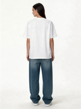 Relaxed Wide-Leg Panelled Denim Jeans - jex