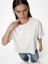 Relaxed Wide-Leg Panelled Denim Jeans - jex