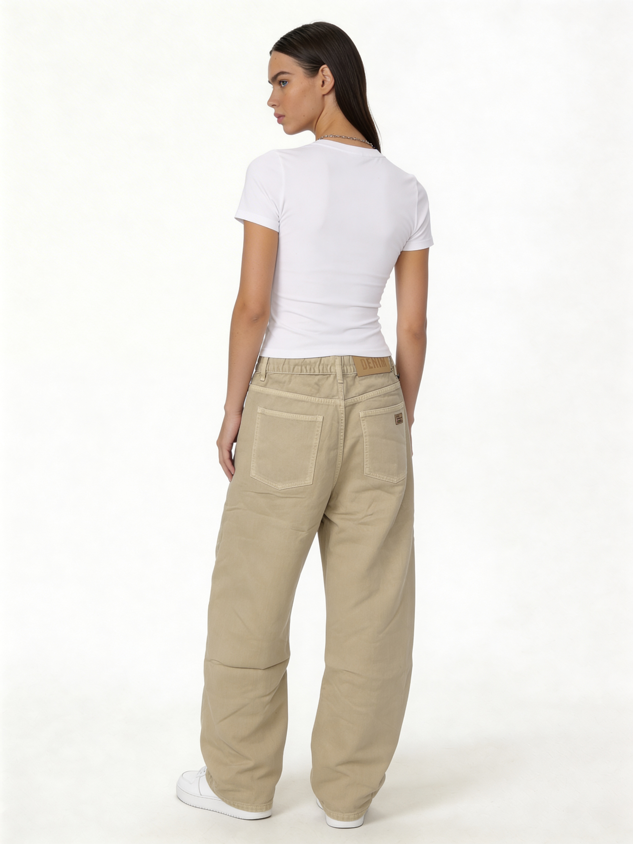 Relaxed Wide-Leg Cotton Twill Drawstring Trousers - jex