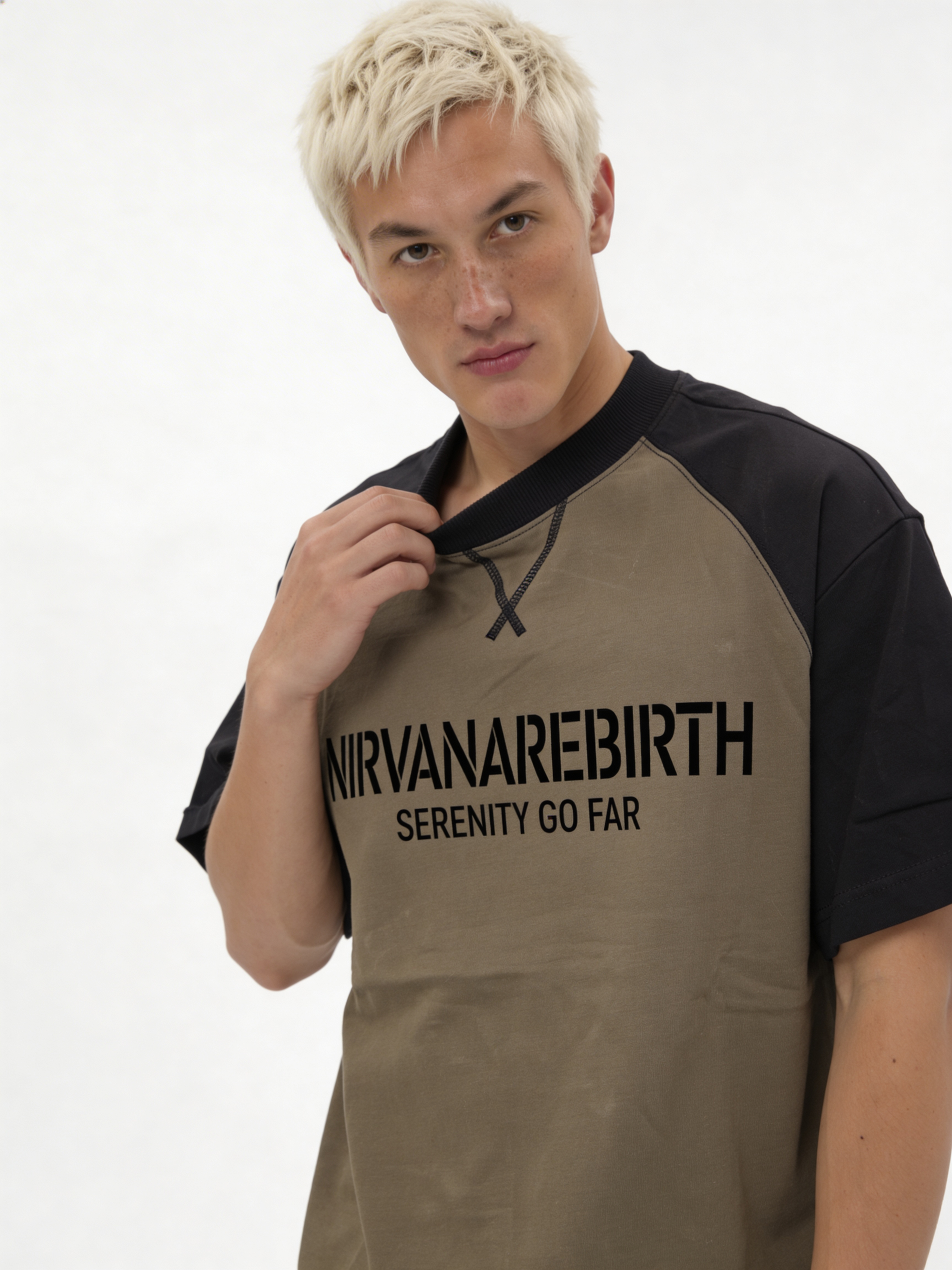 Boxy Raglan Cotton Graphic T-Shirt - jex