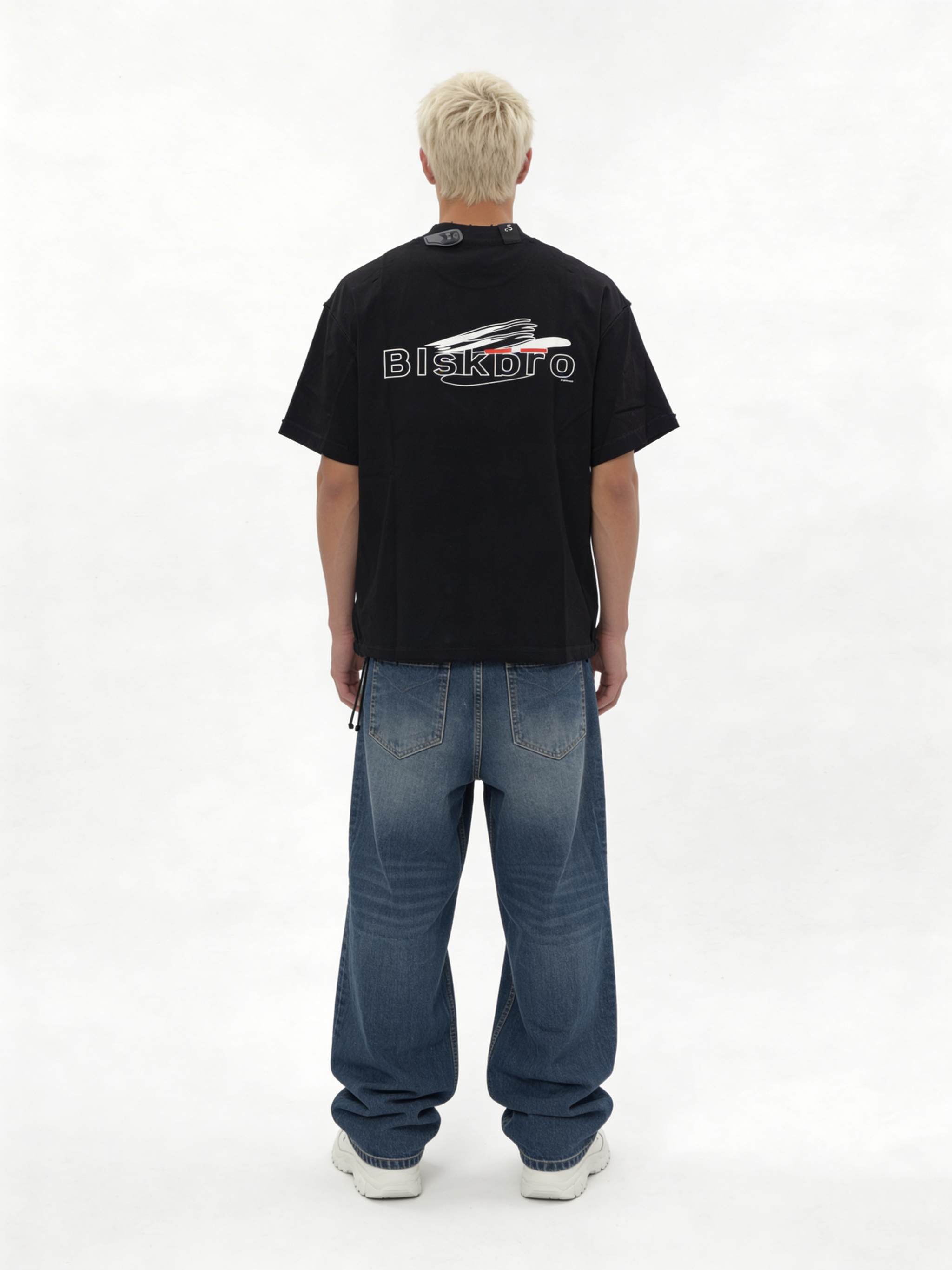 Boxy Distressed Heavyweight Cotton T-Shirt - jex
