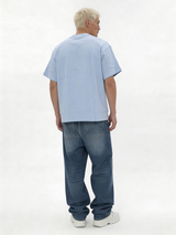 Relaxed Wide-Leg Panelled Denim Jeans - jex