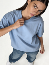 Relaxed Wide-Leg Panelled Denim Jeans - jex
