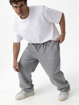 Relaxed Wide-Leg Heavyweight Cotton Sweatpants - ink
