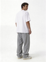 Relaxed Wide-Leg Heavyweight Cotton Sweatpants - ink