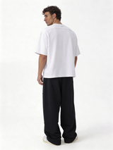 Relaxed Wide-Leg Heavyweight Cotton Sweatpants - ink