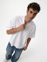 Boxy Heavyweight Cotton Graphic Tee - ink