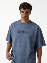 Boxy Acid Wash Cotton Graphic Tee - ink