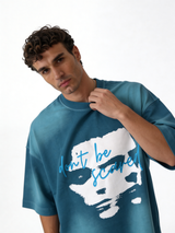 Boxy Heavyweight Cotton Graphic Tee - ink