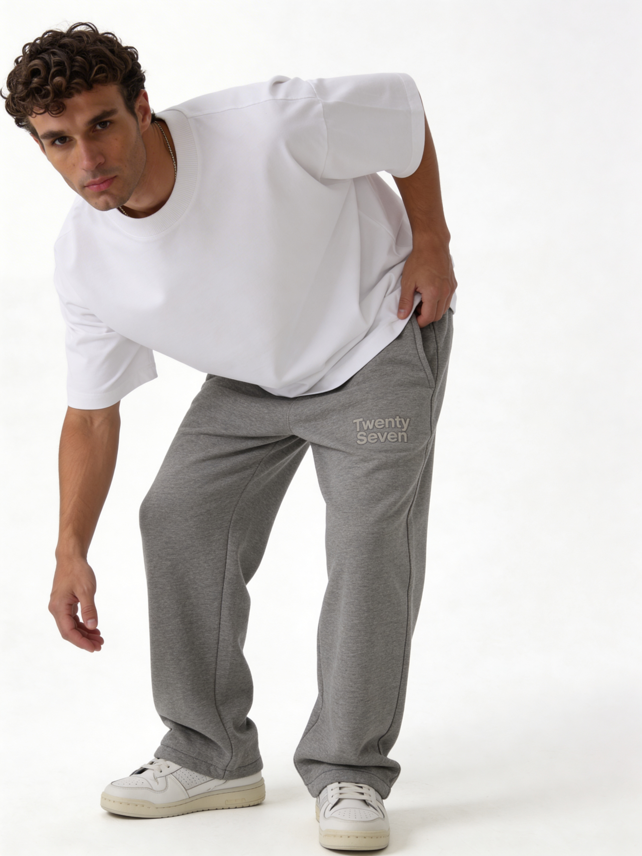 Oversized Heavyweight Cotton Fleece Sweatpants - 27