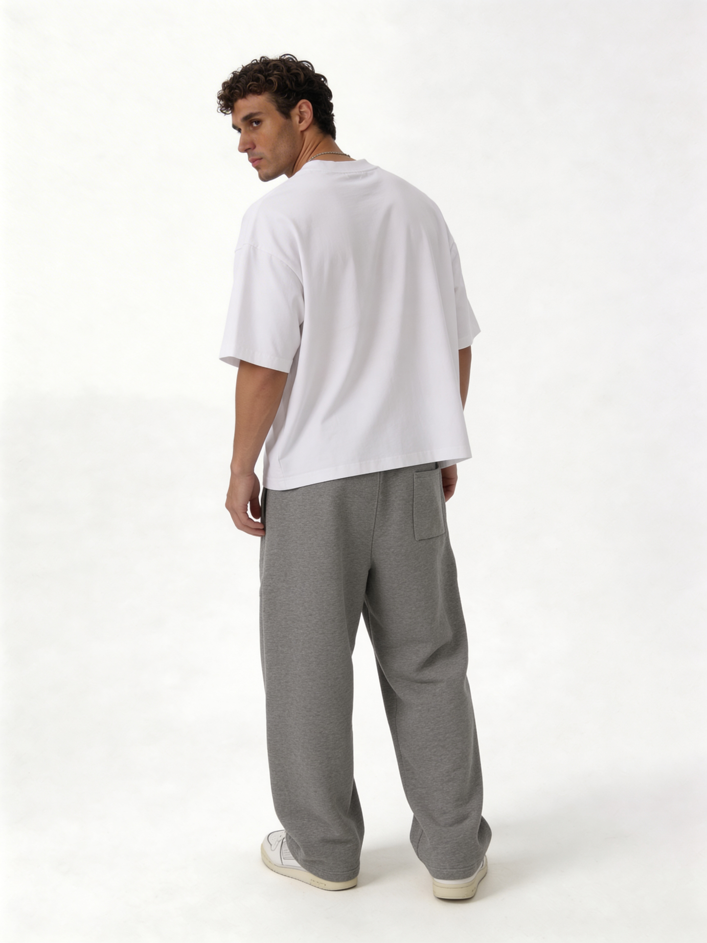 Oversized Heavyweight Cotton Fleece Sweatpants - 27