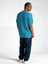 Boxy Heavyweight Textured Knit Crewneck - void