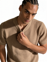 Boxy Heavyweight Textured Knit Crewneck - void