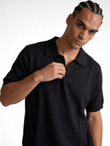 Relaxed-Fit Fine-Knit Cotton Polo - void