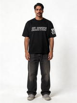 Boxy Heavyweight Cotton Graphic Tee - eleven
