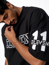 Boxy Heavyweight Cotton Graphic Tee - eleven