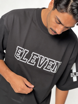 Boxy Heavyweight Cotton Graphic Tee - eleven