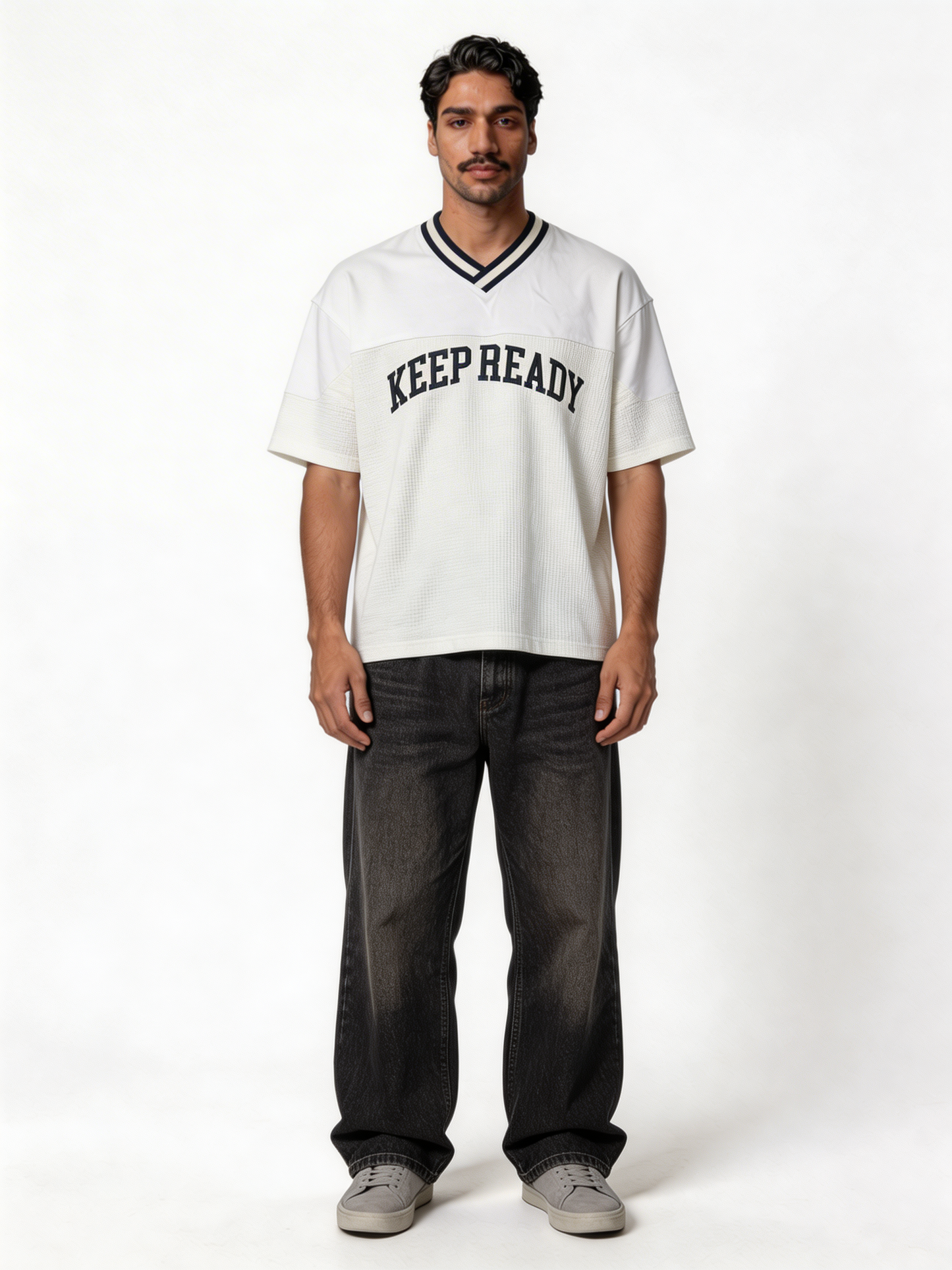 Boxy Panelled Technical Mesh Jersey - eleven