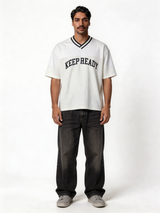 Boxy Panelled Technical Mesh Jersey - eleven