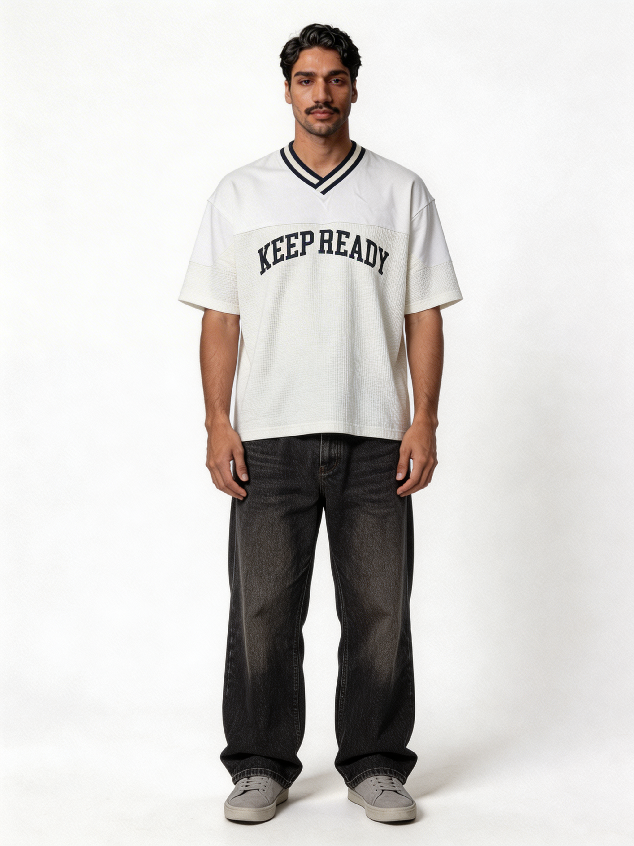 Boxy Panelled Technical Mesh Jersey - eleven