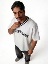 Boxy Panelled Technical Mesh Jersey - eleven
