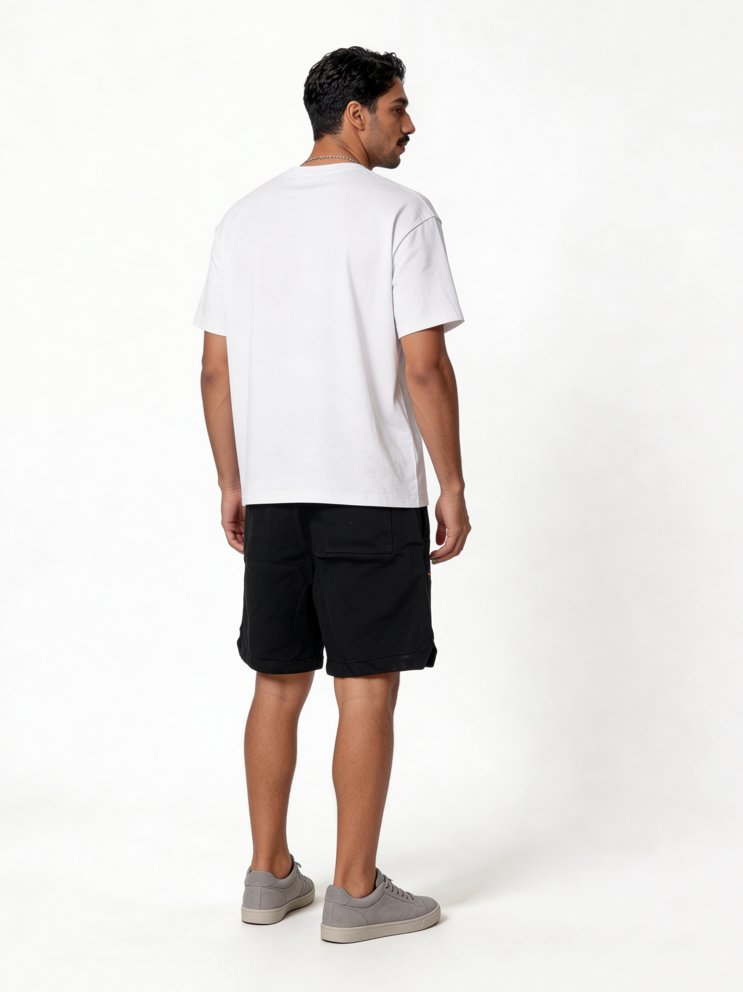 Relaxed Technical Mesh Graphic Shorts - eleven
