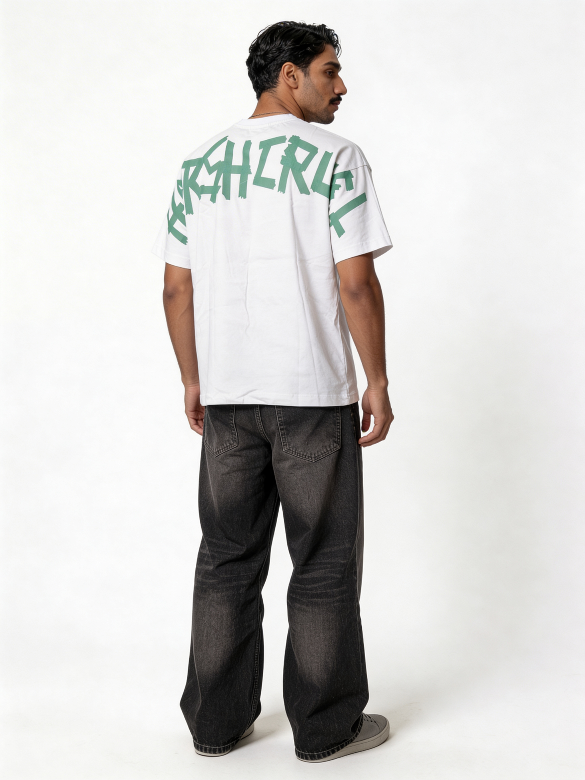 Boxy Heavyweight Cotton Graphic Tee - eleven
