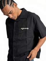 Boxy Heavyweight Cotton Graphic Short Sleeve Shirt - jeddah