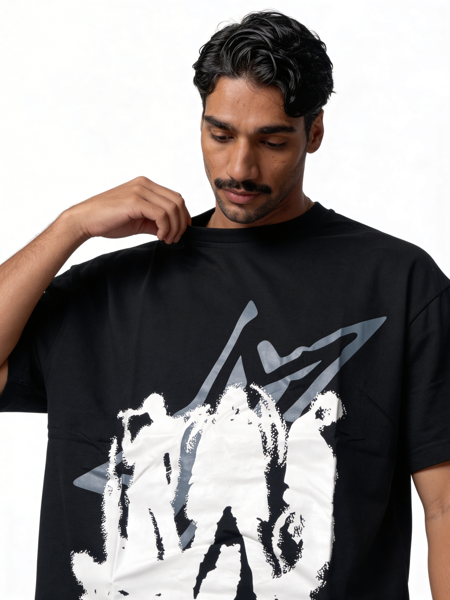 Boxy Heavyweight Cotton Graphic T-Shirt - vinci