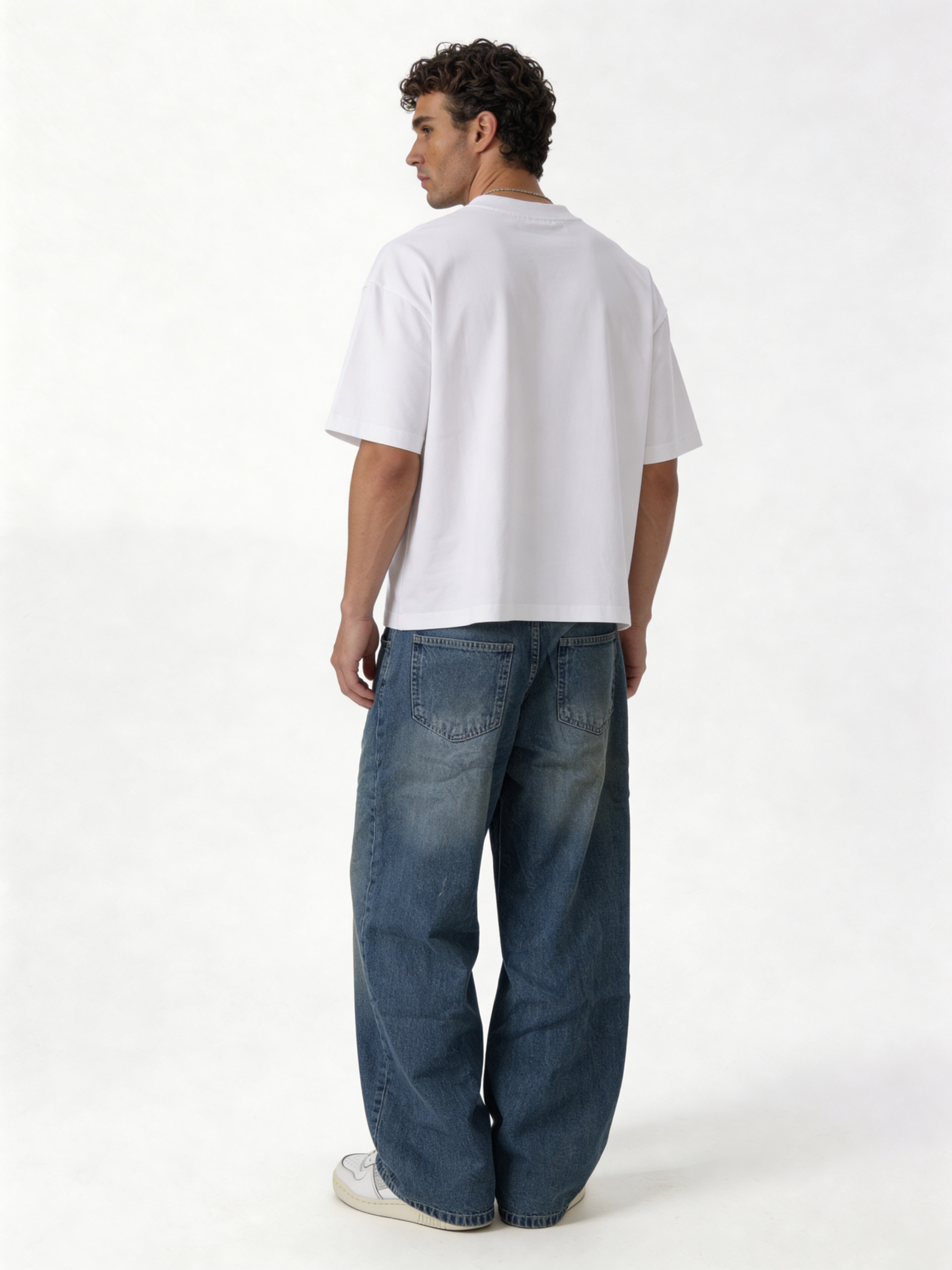 Relaxed Wide-Leg Vintage Wash Denim - jeanetics