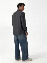 Relaxed-Fit Pinstripe Linen-Cotton Long Sleeve Shirt - lusso